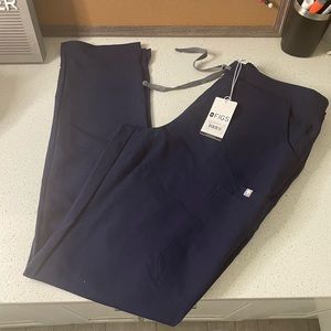 FIGS navy blue scrub pants straight leg. Brand new with tags size M